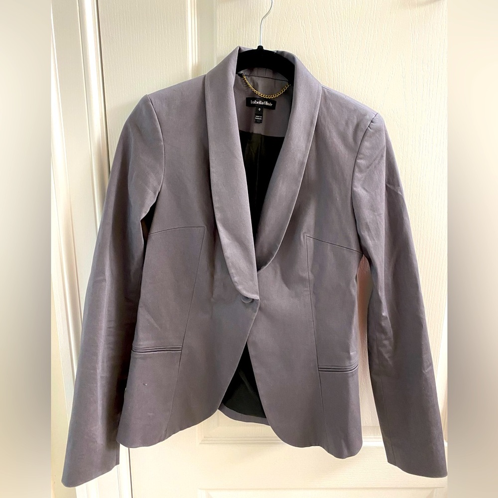 Isabella Oliver Gray Maternity Blazer, size 0